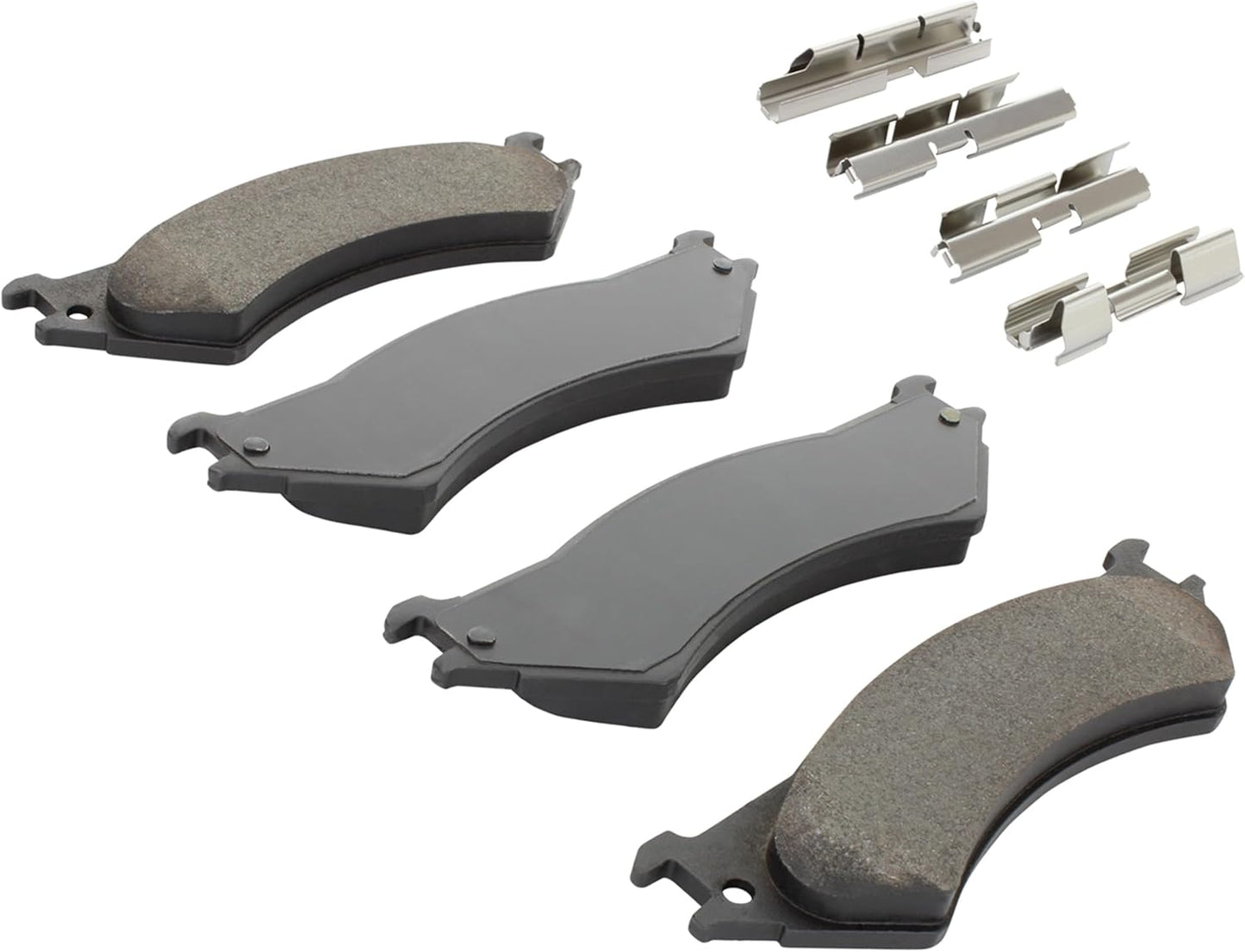 Premium Semi-Metallic Rear Brake Pads (1001-0802M) Compatible with 1999-2007 Ford (E-150/E-250/E-250 Econoline/E-350 Club Wagon/E-350 Econoline/E-350 Super Duty & More)