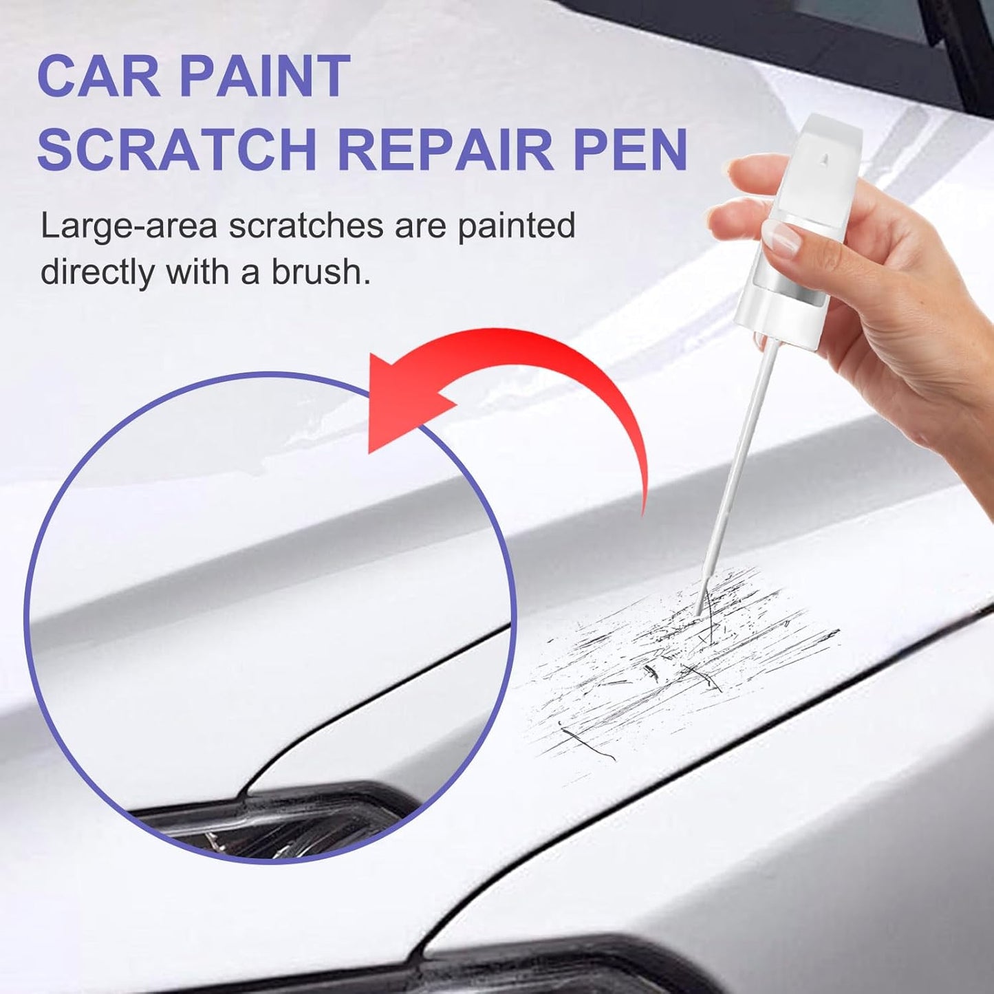 Touch Up Paint for Mercedes Benz Black/Jet Black (040/9040)-Exact Match–Chips and Nicks TouchUp Paint Pen Scratch Repair Car Accessories Car Paint Pen for Erase Car Scratches