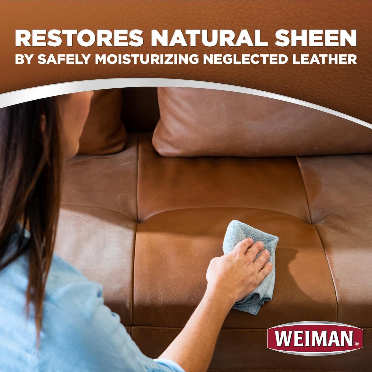 Weiman Leather Cleaner & Conditioner Care Kit | Restores Leather Surfaces | Ultra Violet Protectants Help Prevent Cracking or Fading of Leather Furniture, Car Seats, Shoes