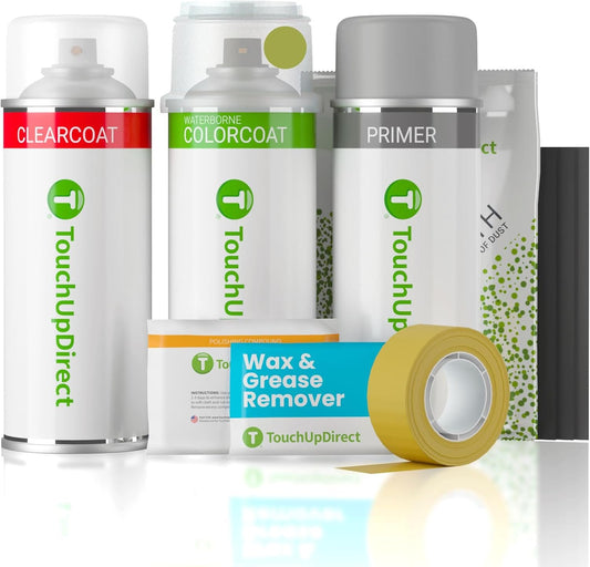 TouchUpDirect 588 Electric Lime/New Lime Green Metallic Compatible with Toyota Exact Match Touch Up Paint Aerosol - Platinum Kit