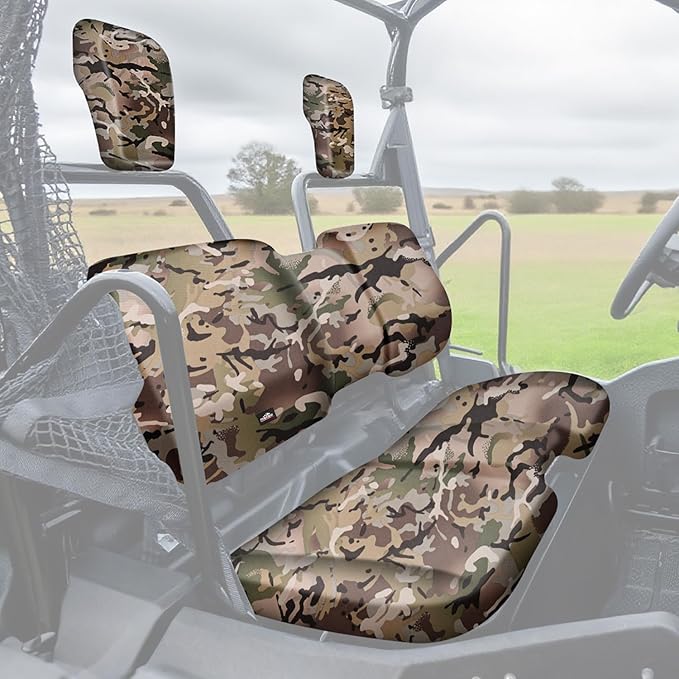 Frokom UTV Seat Covers Fit for Pioneer 700/700-4 2014 2015 2016 2017 2018 2019 2020 2021 2022 2023 2024 2025, Waterproof 1680D Durable Fabric-Camo