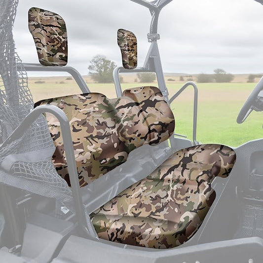Frokom UTV Seat Covers Fit for Pioneer 700/700-4 2014 2015 2016 2017 2018 2019 2020 2021 2022 2023 2024 2025, Waterproof 1680D Durable Fabric-Camo