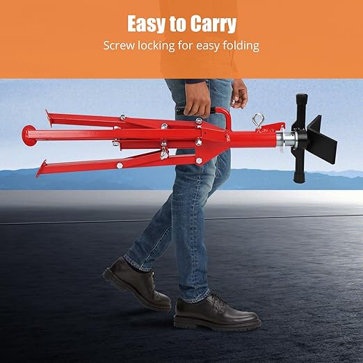 Towallmark Heavy-Duty Pipe Jack Stand, 28''-52'' Adjustable Folding Pipe Stand, 2500 lbs Load Capacity, Ideal for Welding, Automotive, and Construction Projects