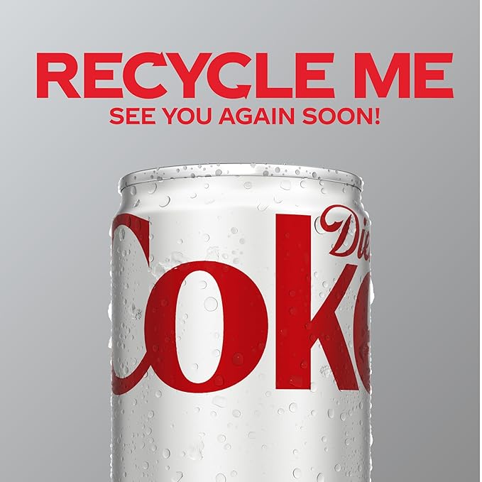 Diet Coke Soda Soft Drinks, 7.5 fl oz Cans, 6 Pack - Mini Soda Cans, Diet Cola
