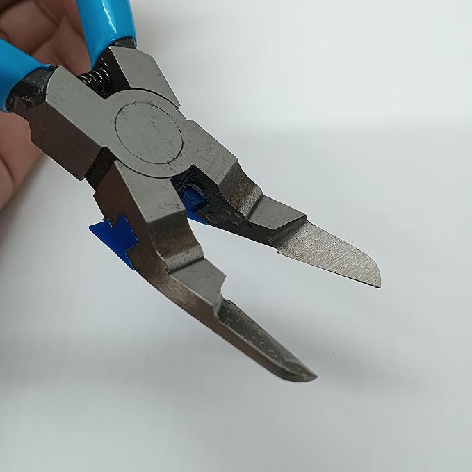 Panel Clip Pliers, Multipurpose Diagonal Cutting Pliers with Stainless Steel Blades and Rubber Handles, Fastener Removal Tool for Car Door Panel Clips and Plastic Rivets