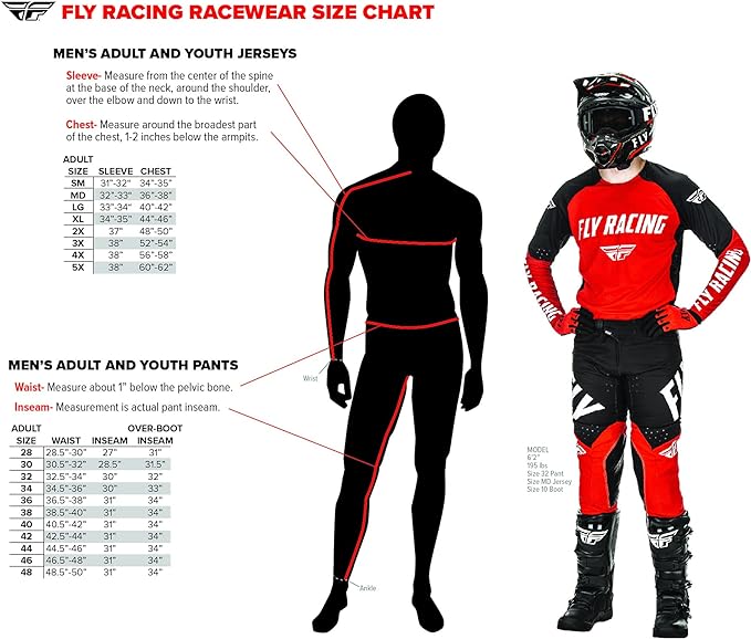Fly Racing F-16 Powersports Protective Gear Set – For Dirt Bike, BMX, MTB Riding – Durable, Lightweight Performance