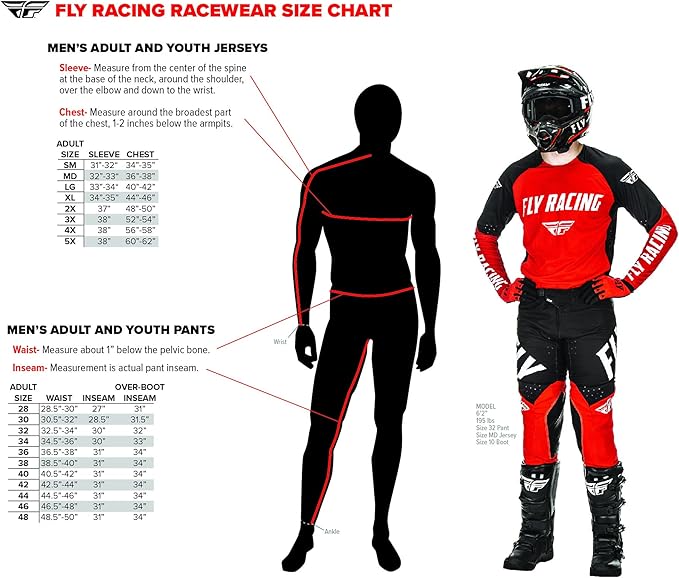 Fly Racing F-16 Powersports Protective Gear Set – For Dirt Bike, BMX, MTB Riding – Durable, Lightweight Performance