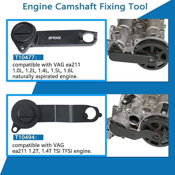 Camshaft and Crankshaft Timing Tool Set Replacement for VAG EA211 1.0L 1.2L 1.4L 1.6L FSI TSI TFSI Petrol Engine Compatible with VW Audi A3 /Golf VII/Jetta/Skoda Octavia/Seat Leon