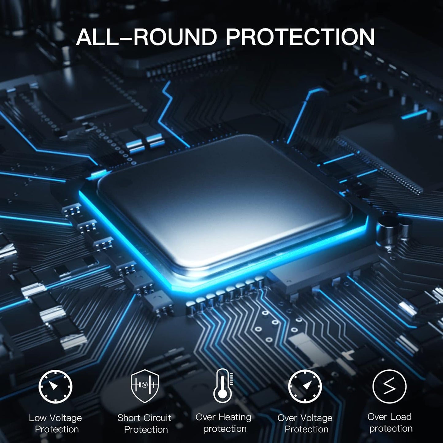 375W/750W(Peak) car Power Inverter 12V to 110V dc to ac with Cigarette Lighter inverters for Vehicles car Camping Truck Trailer with 2 USB outlets-375W