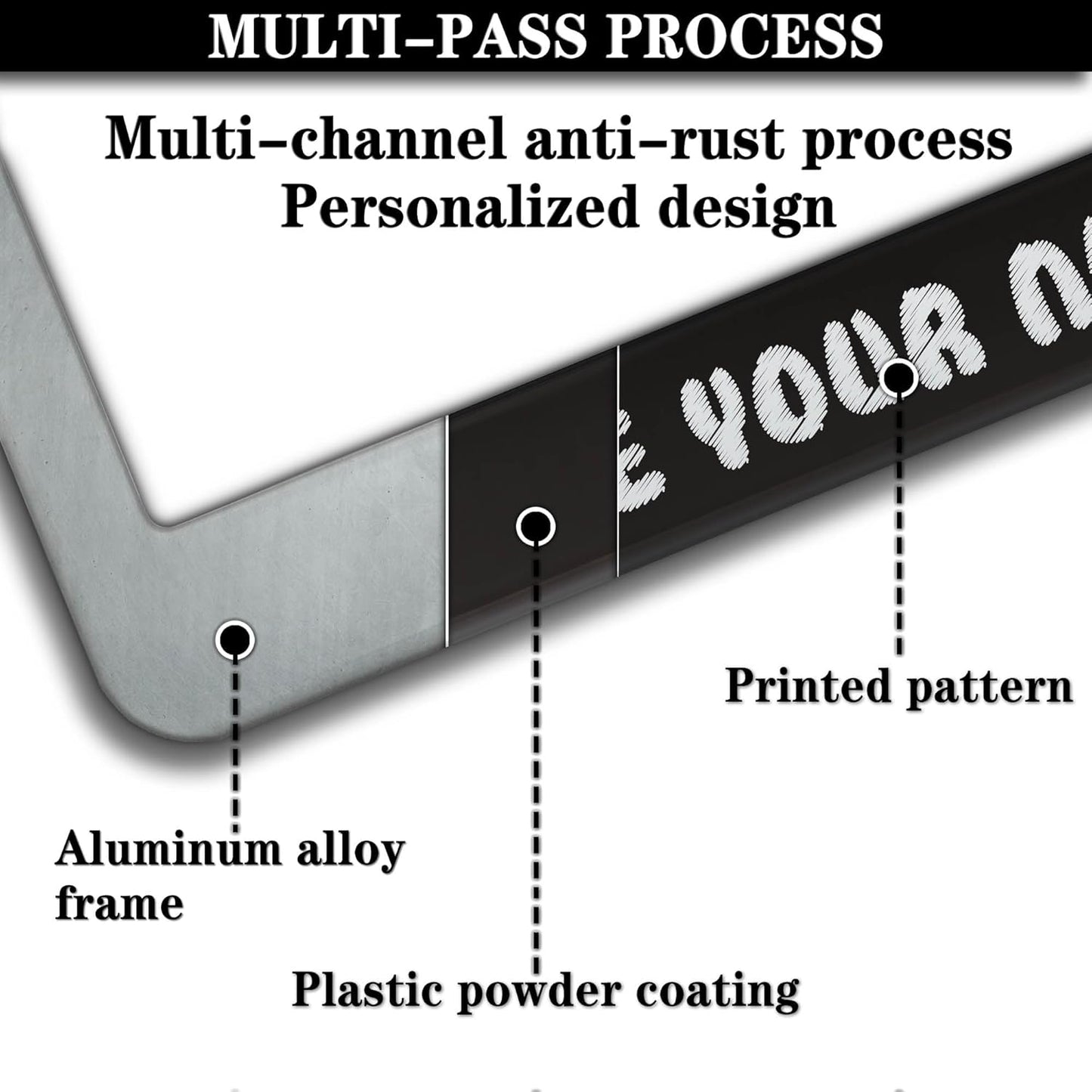 License Plate Frames Black and White License Plate Frame Be Nice to Me I May Be Your Nurse Someday Universal Aluminum Car Accessory 2 Pack with Screw Covers Set
