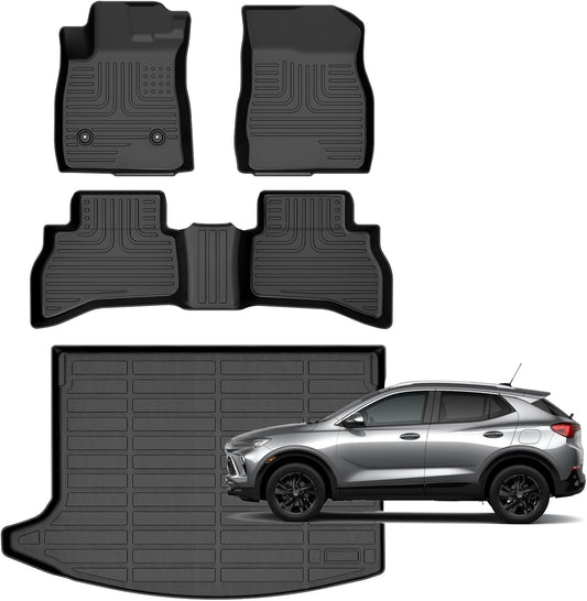 Floor Mats & Cargo Liner for Buick Encore GX AWD 2020-2025,for Buick Encore GX AWD 2020-2025 Preferred | Select | Essence, 2024-2025 Sport Touring | Avenir, (Cargo Tray in Upper Deck Position)