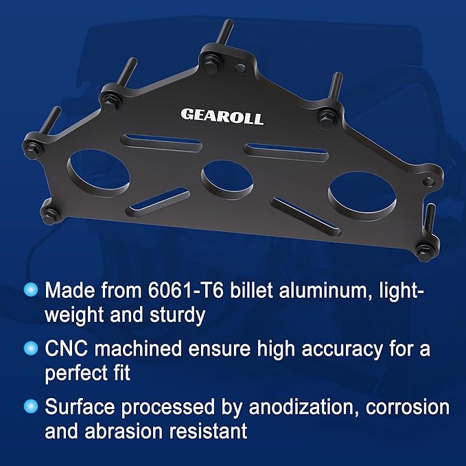 Engine Safe Stand Adapter Plate Compatible with Chevy Small/Big Block and LS LT Engines