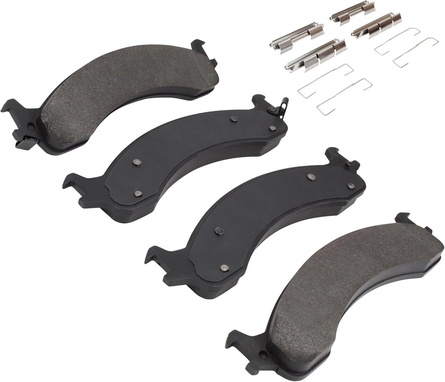 Premium Ceramic Front Brake Pads (1001-0859C) Compatible with Dodge Ram 2500 2002-2002, Dodge Ram 3500 2002-2002, Dodge Ram 4000 2000-2002, Dodge Ramcharger 1999-2000
