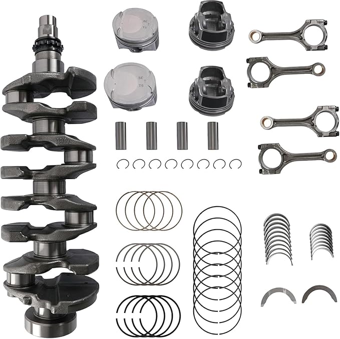 G4FJ 1.6 Engine Crankshaft Piston Connecting Rod Kit w/Bearings Fit For Hyundai Accent Sonata Verna Veloster Elantra Tucson Kia Forte Optima 1.6L 2011-2022 23110-2B710 235102B700