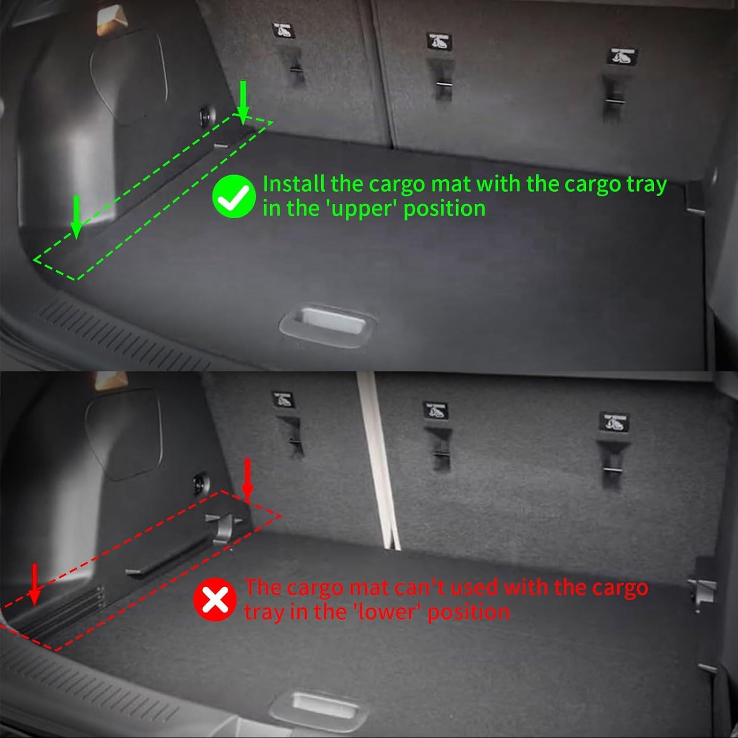 ANBINGO® Floor Mats & Cargo Liner for Kia Seltos 2024 2025 2026, TPE All Weather Car Mats 2024 2025 2026 Seltos S, LX, SX, X-Line, Cargo Tray in The Highest Position (Only for U.S.A. and Canada)