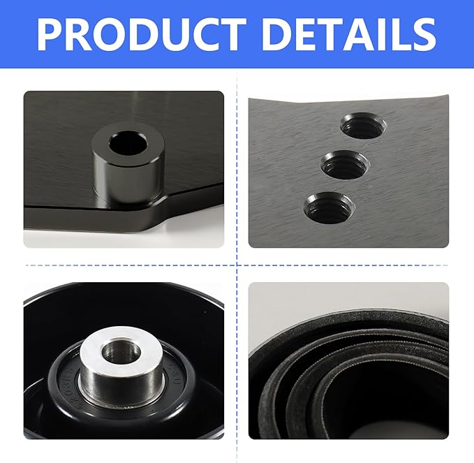 LS Truck SUV Dual Alternator Bracket Kit for GM 4.8L 5.3L 6.0L 6.2L Vortec V8 Engine 1999-2013,for Chevy Tahoe Suburban Silverado, GMC Yukon, for Cadillac Escalade, Hummer H2 (Black)