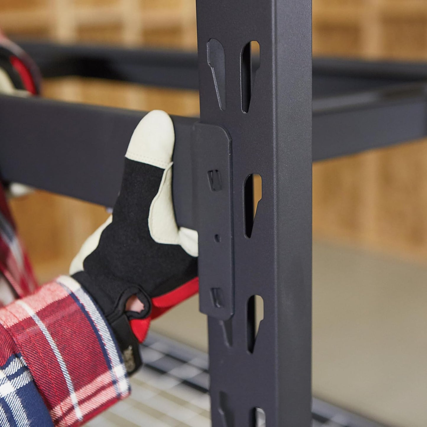 Ironton 4-Tier Industrial Steel Shelving Unit, 8,000-Pound Load Capacity, Garage Storage Rack, 77" W x 24" D x 72" H