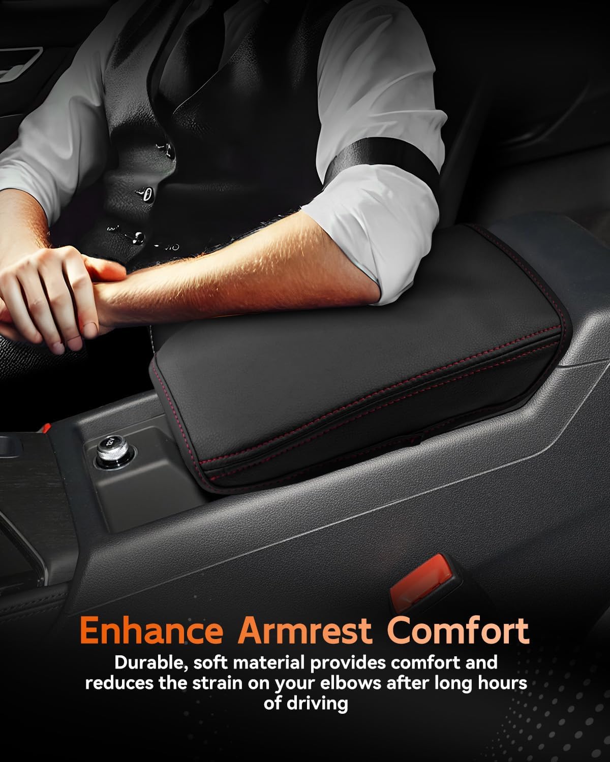 CDEFG for 2020-2025 Audi A5 Center Console Cover Armrest Cover for A5 (4-Door Version Only) 2020 2021 2022 2023 2024 2025 Accessories Console armrest Protector