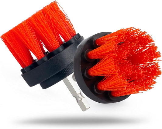 Maxshine M8 Medium-Duty Upholstery Carpet Brush with Drill Attachment - Removes and Scrubs Grime, Stains, and Spots from All Types of Upholstery and Carpets in Leather and Fabric (2")