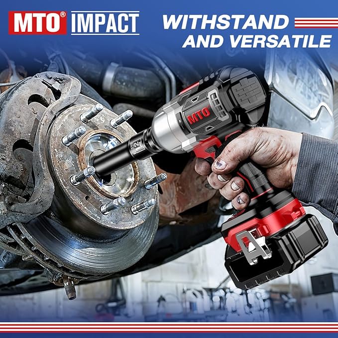 MTO 1/2" Drive 12mm Deep Impact Socket, 6 Pt. Metric Socket, CR-MO Steel & Anti-Corrosion Coating for Heavy-Duty Use