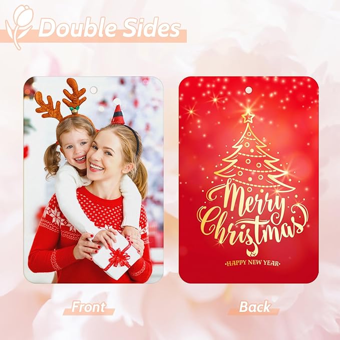 Custom Car Air Freshener with Picture Text - Personalized Car Air Freshener with Multiple Fragrances for Valentine's Day Birthday Gift Hanging Ornaments