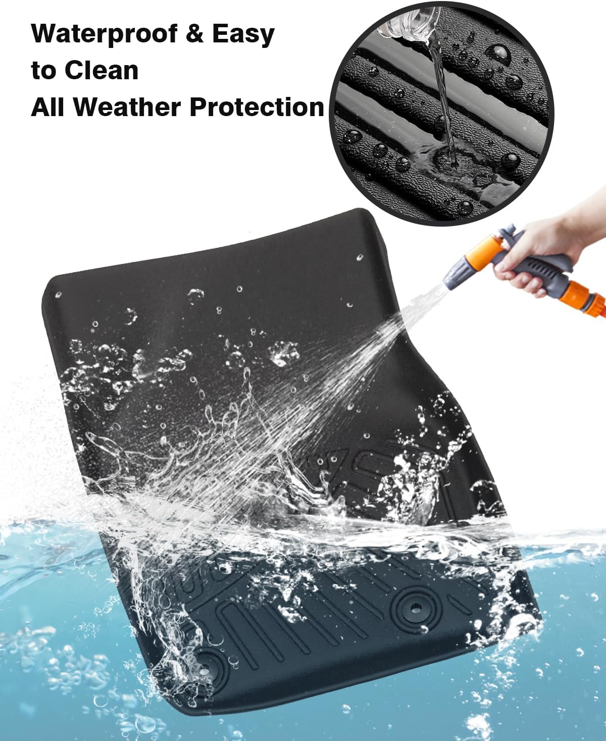 Powerty Floor Mats for 2024 2025 Mazda CX-90 CX90 PHEV (Plug in Hybrid) Accessories Floor Liners 6&7 Seater with 3 Rows Floor Mat Heavy-Duty Floor Liner All Weather CX90 Car Floor Mats