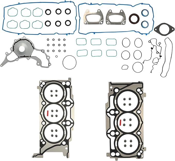 Engine Overhaul Rebuild Kit Timing Chain Kit Head Gasket Set Bearings Fit For Jeep Chrysler 200 300 Challenger Charger Ram 1500 Wrangler Dodge Ram Pentastar 3.6L V6 2011-2016 HS26541PT, ES72467