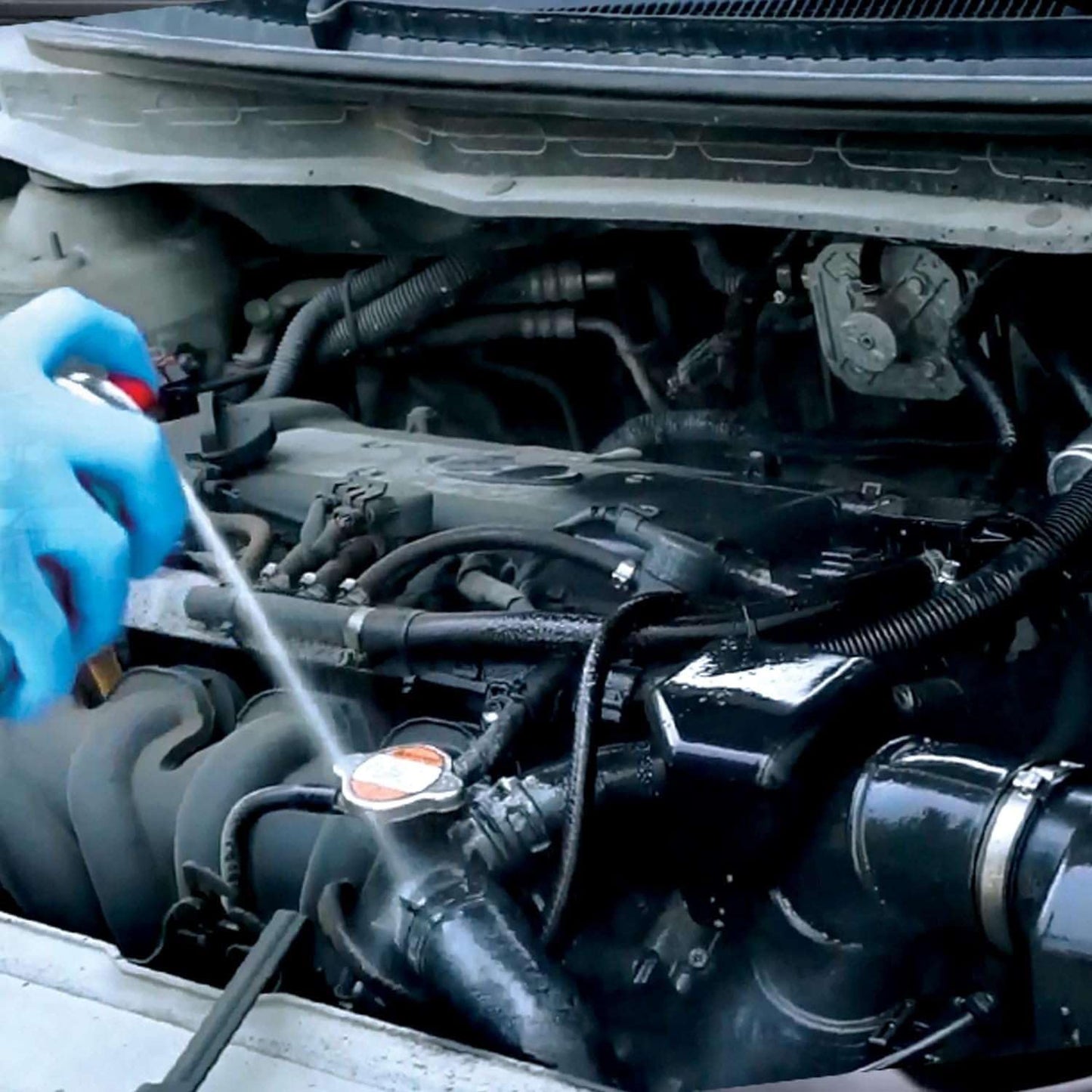 Akfix A115 Engine Cleaner and Degreaser - Quick and Bright Cleaner for Car, Motorcycle, Automotive and Machine Engine - Oil Grease Remover, Degreaser Cleaner Spray | 12 Pack, 16.9 Oz.