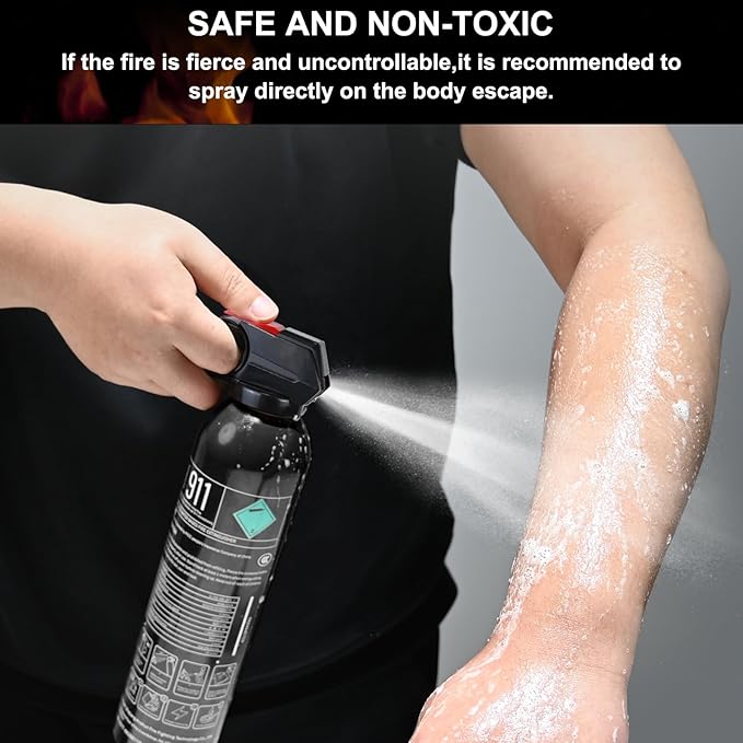 Fire Extinguisher for Home - Car Fire Extinguisher with Mount, Small A B C K Fire Extinguisher, Water-Based Fire Extinguishers for Car/House/Kitchen/Truck/Marine/Boat/Vehicle/utv/rv (2)
