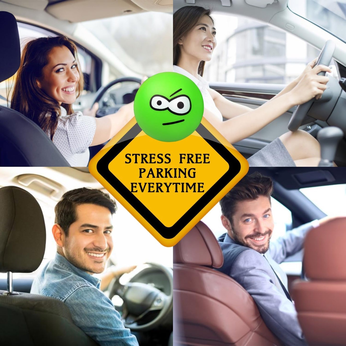 Double Garage Parking Aid-Parking Ball Guide System, Parking Assistant kit Includes a retracting Ball Sensor Assist Solution.A Perfect Garage Parking Indicator (Happy Angry Sister)