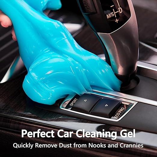 PULIDIKI Car Cleaning Gel Clean Putty, Universal Car Interior Cleaner Slime, Perfect Cleaning Kit Supplies, Auto Detailing Tools Accessories, Dust Remover Gifts for Men Women Blue