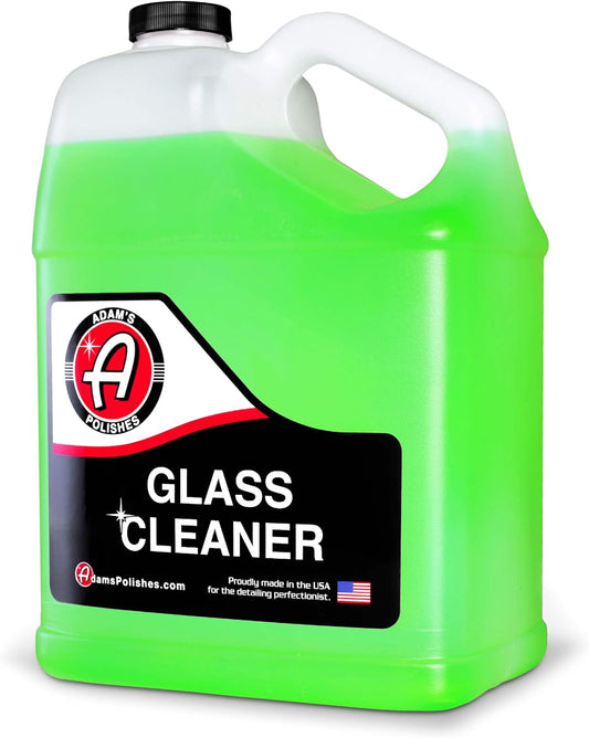 Adam's Polishes Glass Cleaner (Gallon) - Car Window Cleaner | Car Wash All-Natural Streak Free Formula For Car Cleaning | Safe On Tinted & Non-Tinted Glass | Won’t Strip Car Wax or Paint Protection