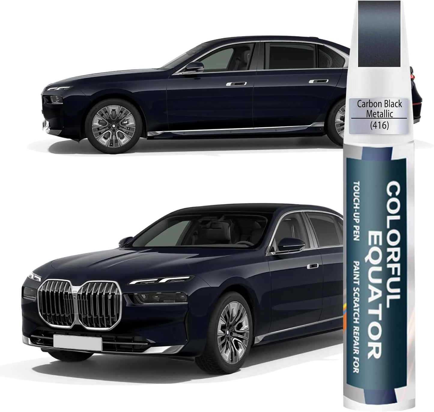 Carbon Black Metallic(416) Touch Up Paint for BMW, Car Paint Pen Scratch Repair Two-In-One Touch Up Paint, Premium Car Scratch Remover for Deep Scratches