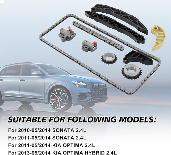 24322-2G111 24321-2G111 Timing Chain Kit Oil Pump Gear Fits for Sonata Optima Sorento Sportage G4KJ G4KC 2.0L 2.4l Engine Timing Chain Aftermarket Parts