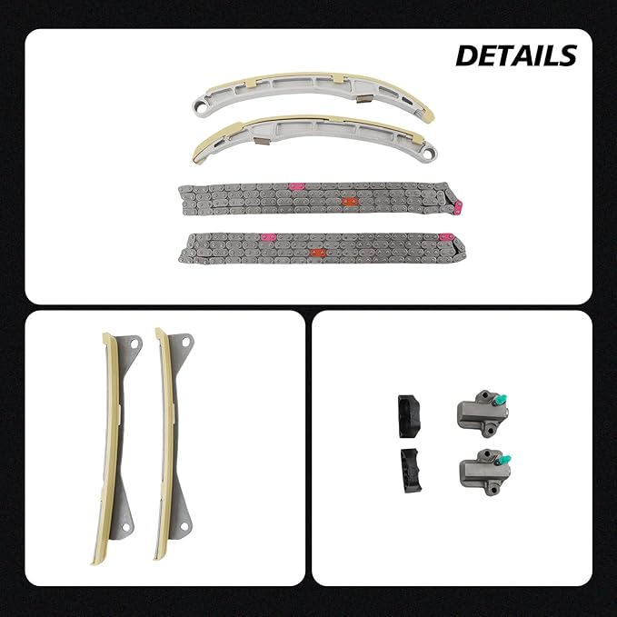 24321-3L100 Engine Timing Chain Kit Fits for Palisade Santa Fe Sorento Azera Genesis G70 G80 G90 3.3L 3.8L Replace OE 243213L100 24321-3L100