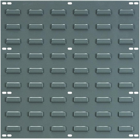 Akro-Mils 30618 Heavy Duty Wall Mount Garage Storage Steel Louvered Panel | Wall Storage Bin Hanging Organizer System for AkroBins, 18-Inch W x 19-Inch H, Grey, 4 Pack