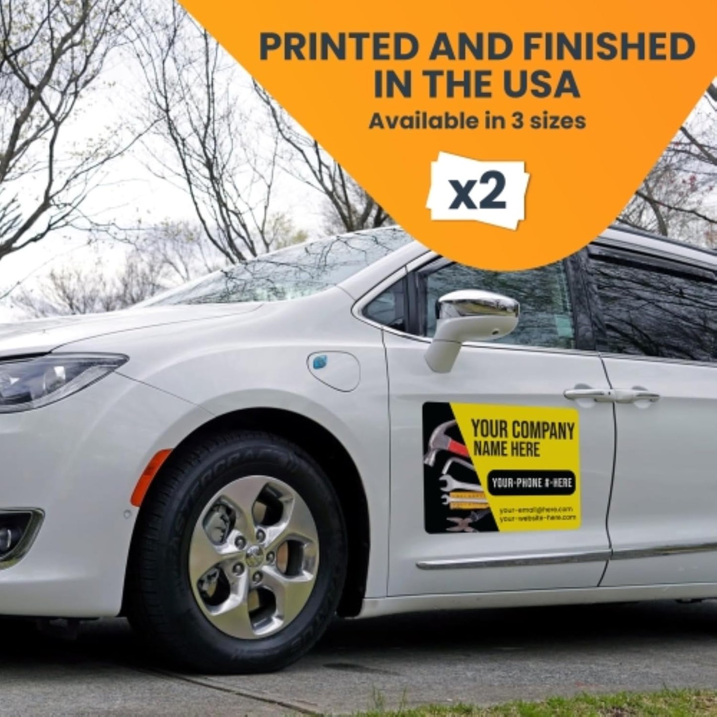 Magnet Me Up Customizable and Personalized Automotive Magnet Decals (18"x24"- Builder)