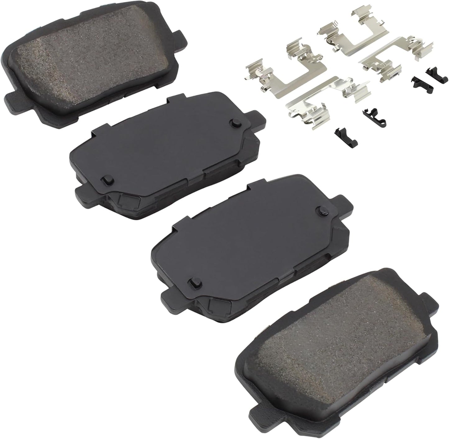 Premium Semi-Metallic Rear Brake Pads (1001-1766M) Compatible with Dodge Charger 2014-2023
