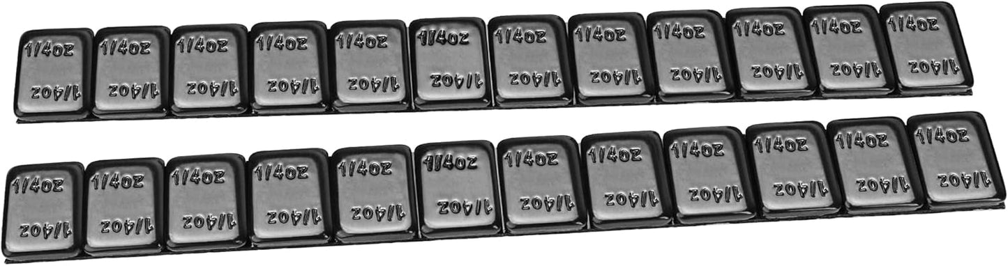 YIZBAP Wheel Weights Black 1/4oz 24 oz/Box, 96pcs, with Strong Black Adhesive. 0.25 Ounce Stick on Wheel Weights for Cars, Trucks, SUVs, Motorcycle, and Others