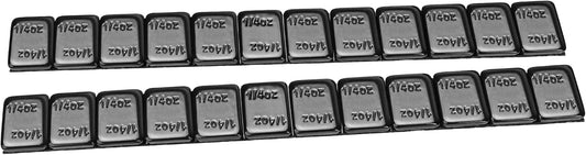 YIZBAP Wheel Weights Black 1/4oz 24 oz/Box, 96pcs, with Strong Black Adhesive. 0.25 Ounce Stick on Wheel Weights for Cars, Trucks, SUVs, Motorcycle, and Others