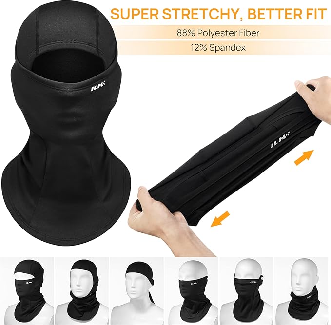 ILM Motorcycle Balaclava Face Mask Adult Youth for Ski Model FM01