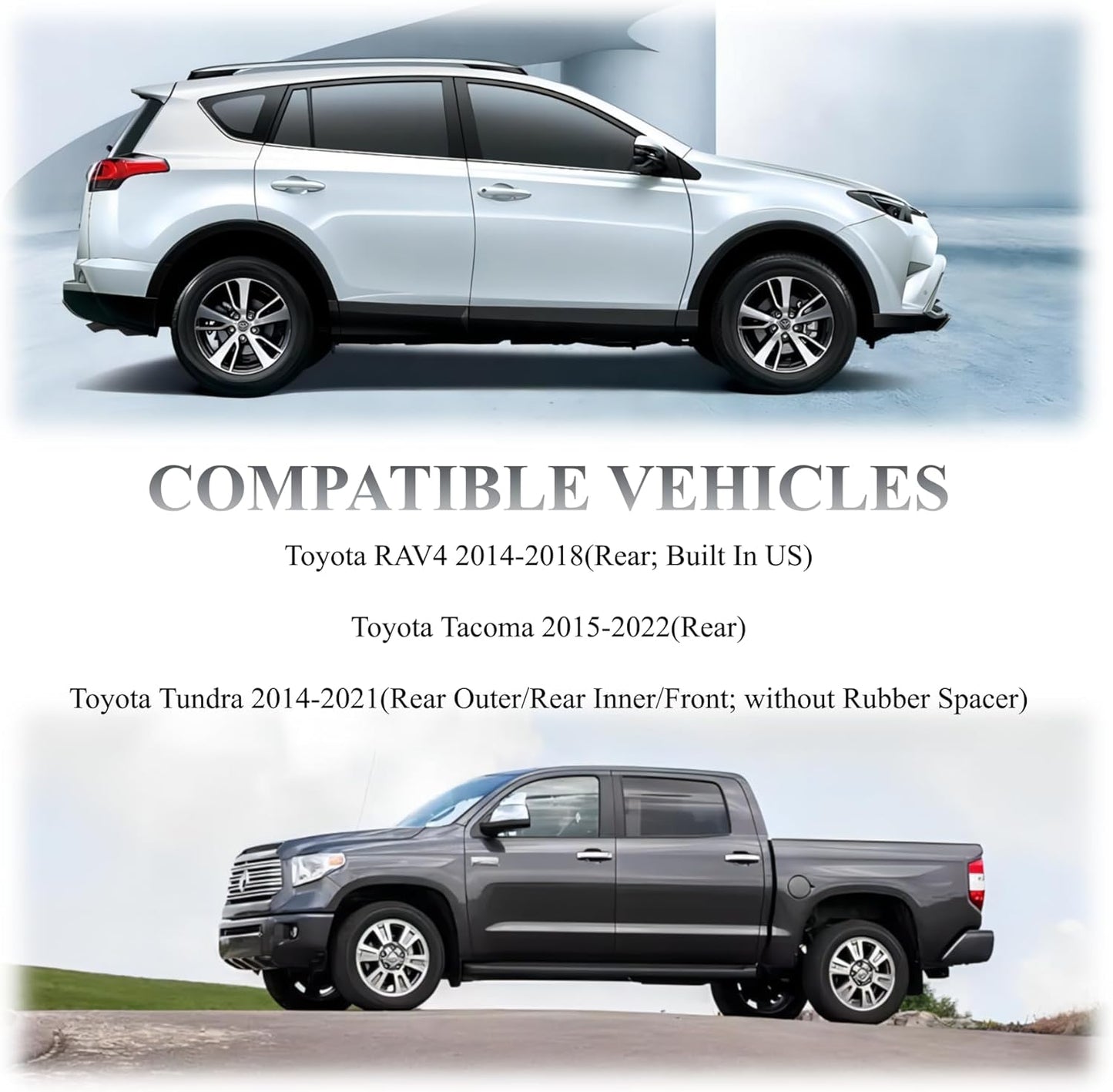 Backup Sensor Reverse Backup Parking Rear Bumper Park Assist Object Sensor Compatible for Toyota RAV4 2016-2018 for Toyota Tundra 2014-2018 Rpalce#893410C010 8934142030 893410C011 (4 Pcs)