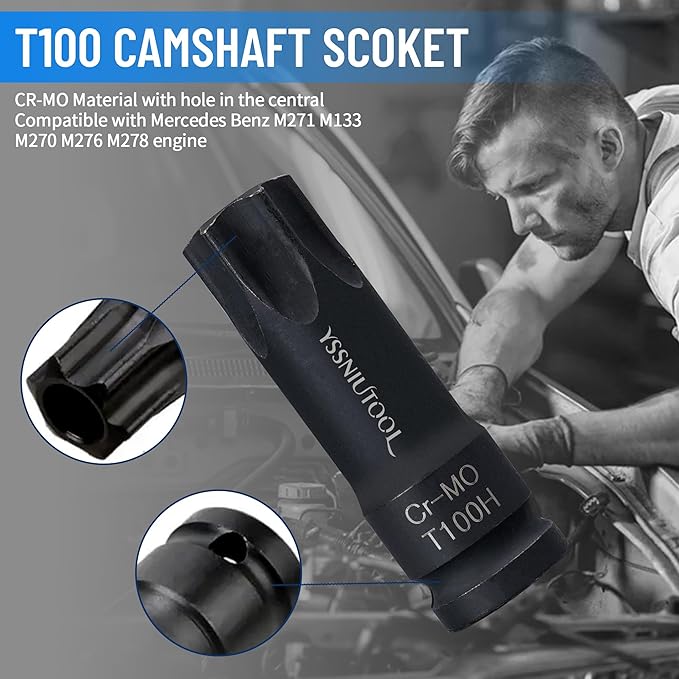 Camshaft Alignment Engine Timing Tool Chain Fixture Tool Kit Compatible with Benz M271 C230 271 203，271589014000, 271589001500, 271589006100, 271589003100