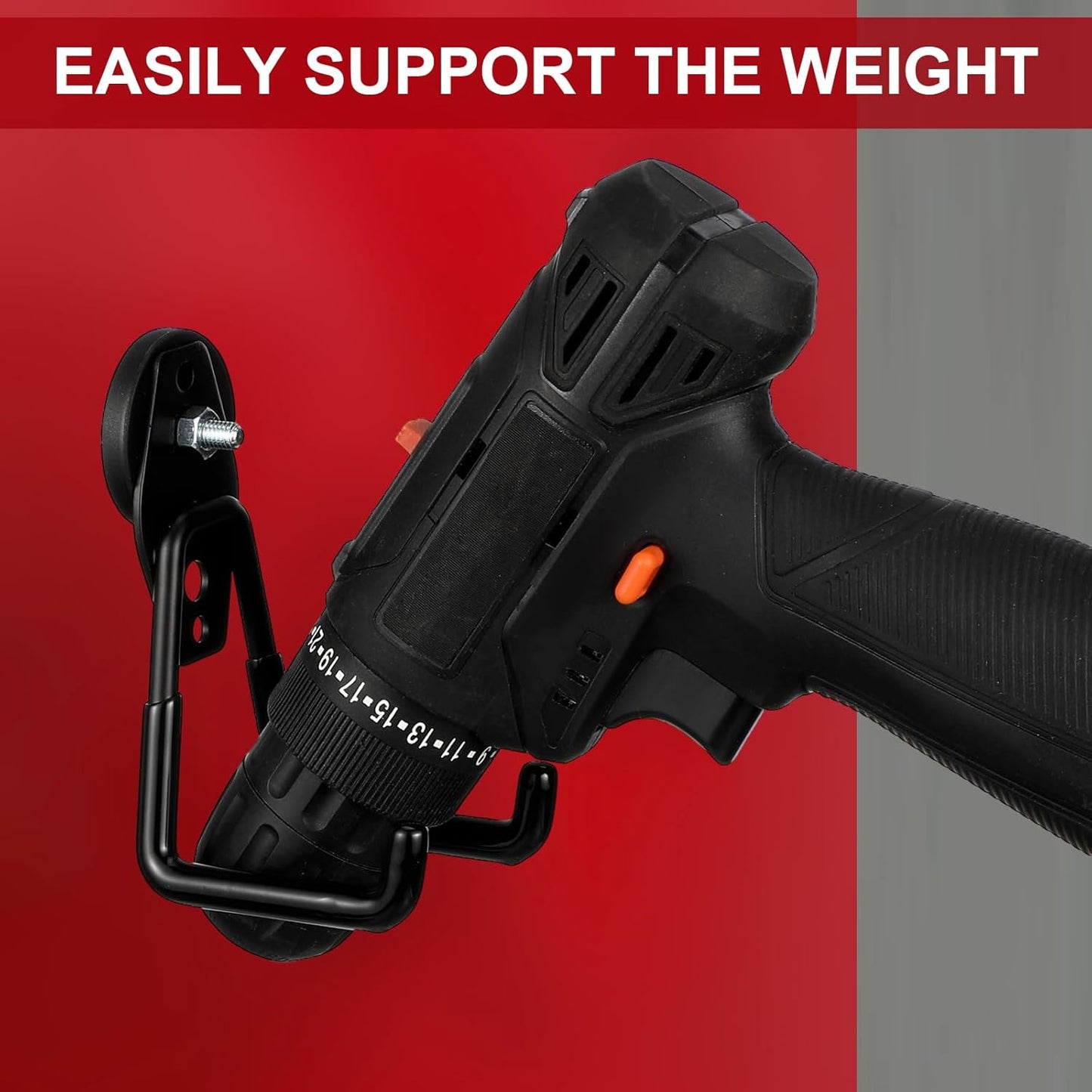 Landhoow Large Magnetic Hooks Heavy Duty Garage Magnet Hooks Strong Storage Utility Magnetic Hangers with Anti Slip Rubber Coating for Indoor and Outdoor Hanging(Black,6 Pcs)