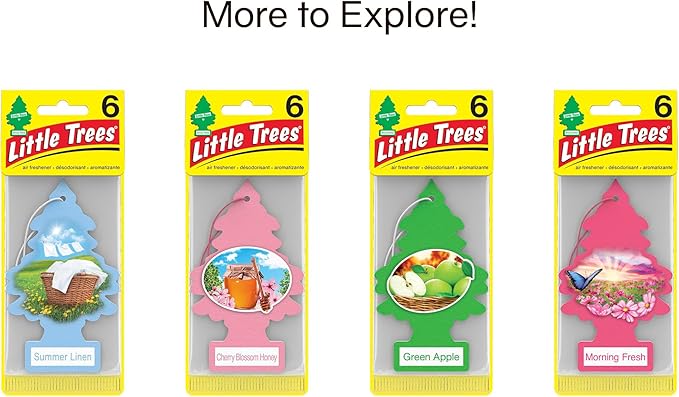 LITTLE TREES Car Air Freshener | Hanging Tree Provides Long Lasting Scent for Auto and Home | Jasmine, 24 Air Fresheners