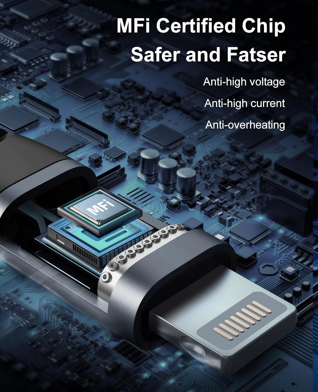 Short Lightning Cable 1FT 3Pack 12 inch iPhone Charger USB Fast Nylon Braided Charger Cord Compatible with Apple iPhone 13/12/11/XS/XR/X/8/7/6/6s Puls/iPad/iPods(Black)