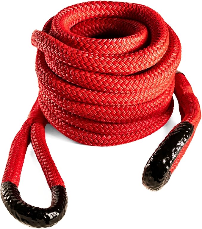 Yankum Kinetic Recovery Rope - Heavy Duty 1" x 20' Tow Rope, Off-Road & Vehicle Recovery, Kinetic Energy Ropes for 4x4, Jeep, and Trucks, Made in USA – Rattler Series
