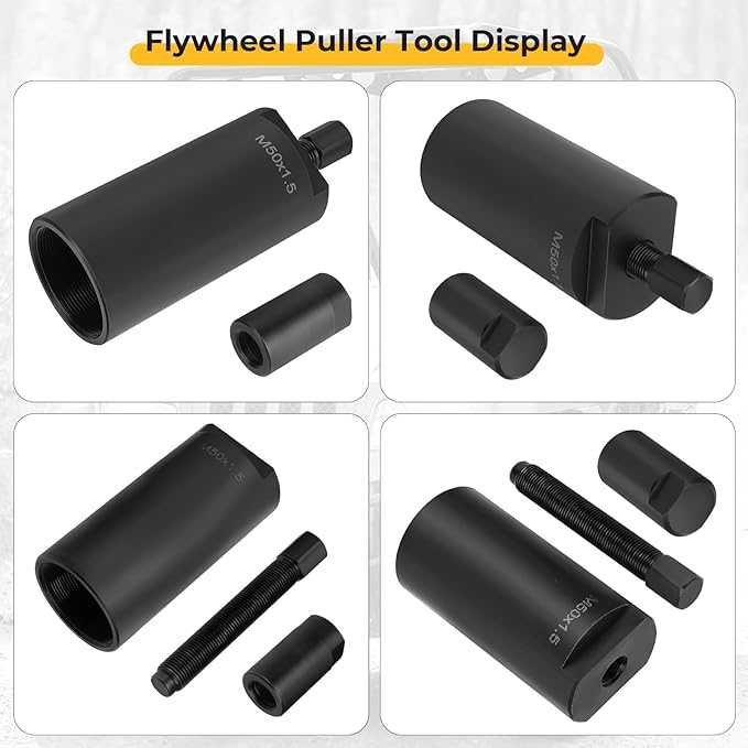 M MATI Flywheel Puller Tool 50mmx1.5 RH Female for Suzuki for Arctic Cat Eiger 400 KingQuad Intruder Prowler HDX QuadMaster Vinson QuadRunner Wildcat Prowler 400 500 650 700 750 800 1000 1400 1500