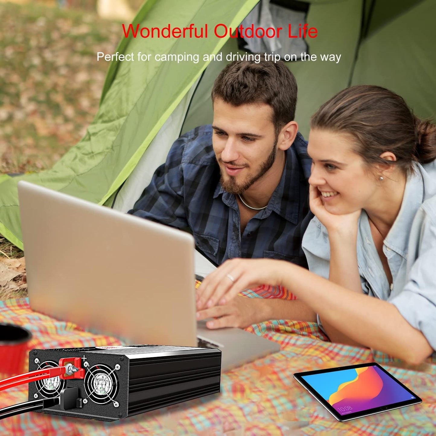 2000W (Peak Power 4000W) Pure Sine Wave dc to ac Inverter Remote Switch DC 24V to AC 120V 60HZ Solar Converter for Home car&Yacht (DC24V (Range 20V-30V) 2000W)