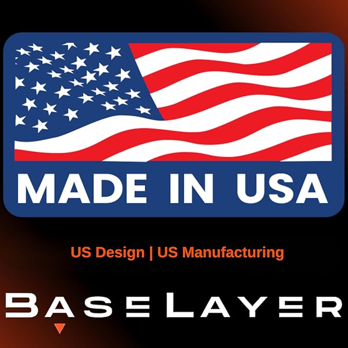 BaseLayer Elite Floor Mats for Chevy Colorado/GMC Canyon (2015-2022) Crew Cab & Extended Cab – Made in USA – Precision Fit Heavy Duty All-Weather Mats – Front (Gray Logo)